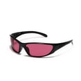 thumbnail image 1 of Gafas de sol plateadas Y2K ahuecadas para mujer y hombre, lentes de sol ahuecadas para el futuro sentido de la tecnología, Red roja, moda, 1 of 4