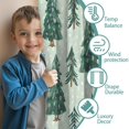 thumbnail image 3 of Blackout Kids Curtains,Light Green Christmas Tree and Snow Pattern Childrens Insulated Curtains Set Of 2,Bedroom Essentials,Toddler Room Decor 52"x63", 3 of 5
