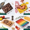 thumbnail image 4 of Tutuviw Stainless Steel Square Plate, Stainless Steel Baking Pans Cake Pan, Restaurant Pans Catering Pans Non-toxic & Healthy, Heavy Duty & Dishwasher Safe(No Lid), 4 of 5
