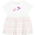 thumbnail image 3 of Inktastic Hummingbird Flying Swirl Girls Baby Dress, 3 of 5
