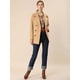thumbnail image 3 of INSPIRE CHIC Abrigo De Fieltro A Media Pierna Con Bolsillo Solapa Con Muesca Doble Botonadura Para Mujer Camello M, 3 of 7