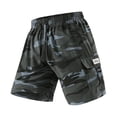 thumbnail image 7 of Dresfit Camo Shorts Men Loose Fit Drawstring Cargo Shorts 2026 Summer Lightweight Baggy Shorts Big and Tall Breathable Open Bottom Athletic Short Pants M, 7 of 7