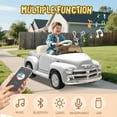 thumbnail image 4 of Ambifirner 12v Kids Ride On Truck Car W/Parents Control,Electric Car For Kid,Vintage Modeling,3 Speeds,Led Lights,Bluetooth,Usb, Speeds Up To 4.35 Km/H, 4 of 9