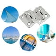 thumbnail image 2 of 4pcs M6 304 Stainless Steel Oblong Pad Eye Plate,marine Hardware Staple Hook Loop, 2 of 5