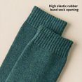 thumbnail image 7 of Naierhg Thermal socks 1 Pair Men Socks Wear-resistant Middle Tube Moisture Absorption Good Elastic Thickened Keep Warm Breathable Winter Warm Sleep Bed Floor Home Socks Men Clothing Dark Coffee, 7 of 7