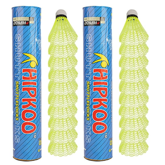 Hipkoo Sports Nylon Badminton Shuttlecocks , Stable & Durable | Green , Pack Of 20