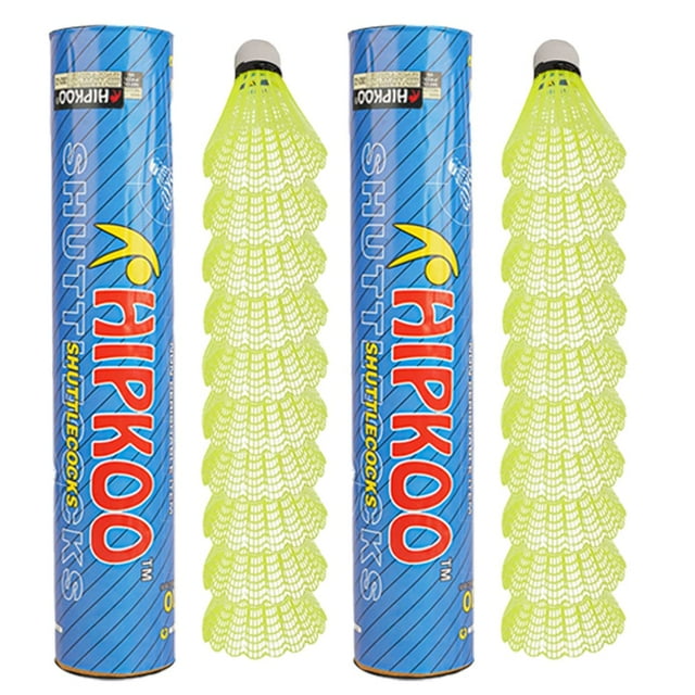 Hipkoo Sports Nylon Badminton Shuttlecocks , Stable & Durable | Green , Pack Of 20