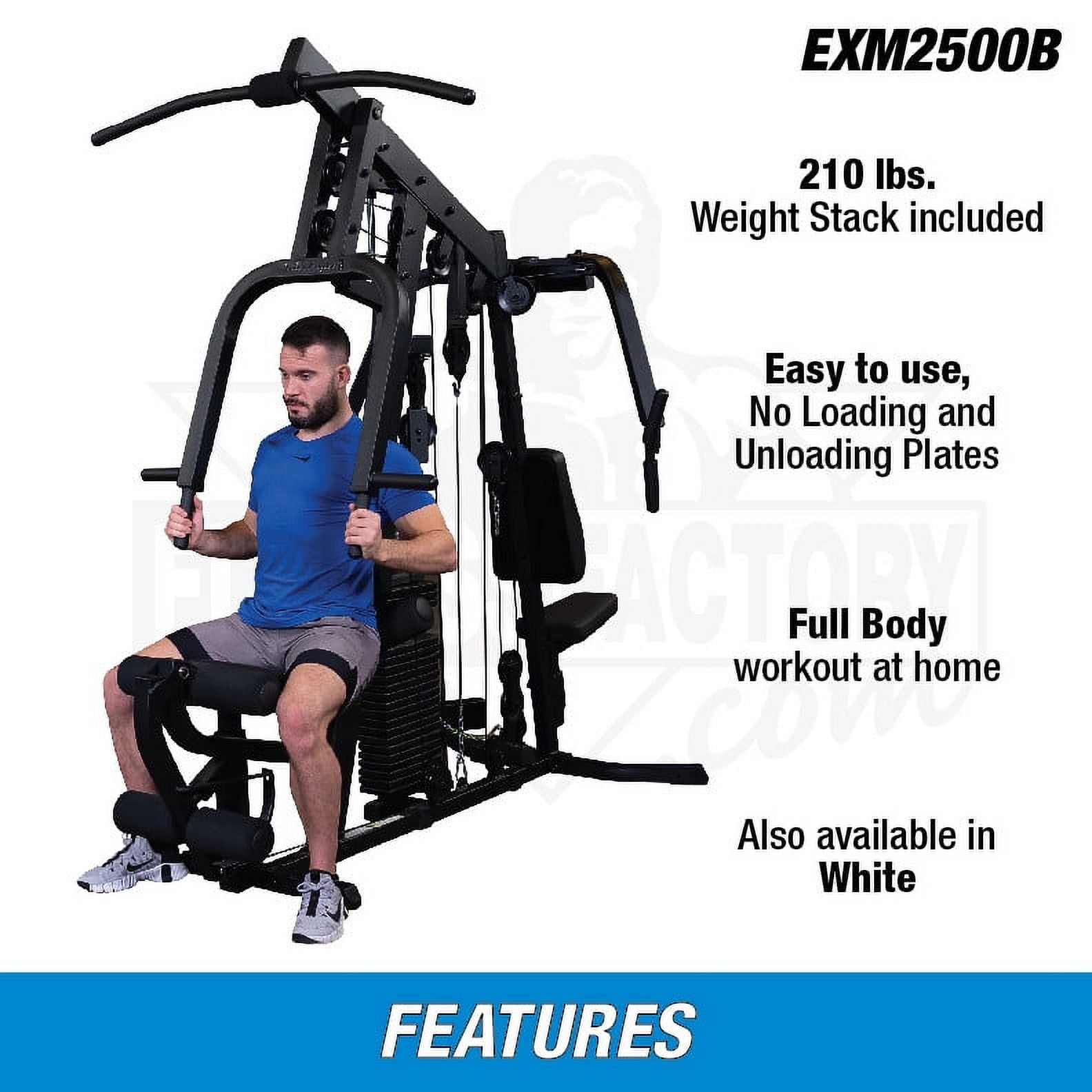Body Solid EXM2500S Home Gym Workout Equipment for Strength Training and Abs Walmart
