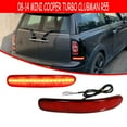 thumbnail image 3 of GTINTHEBOX 2X LED Red Rear Bumper Reflector Tail Brake Lights 2008-2014 Mini Cooper Clubman R55, 3 of 9