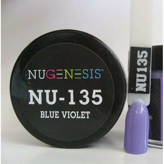 NUGENESIS Nail Color Dip Dipping Powder 1oz/jar - NU135 Blue Violet