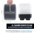 thumbnail image 4 of Contenedores para Alimentos Redlemon  Reutilizables Bento Box (21 pz), 4 of 8