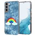 thumbnail image 1 of TalkingCase Slim Case Cover Compatible for Samsung Galaxy S22 Plus+ 5G, Rainbow Cloud Print, Lightweight,Flexible,Soft, USA, 1 of 7