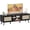 Black, variant on Amadwell Rattan TV Stand for 60" TVs, Adjustable Shelf, Natural Living Room Entertainment Center