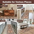 thumbnail image 4 of 2'x8' Runner Rugs, Yamaziot Washable Brown Rug Runner with Rubber Backing, Non Slip Vintage Carpet Floor Mat Accent Rug for Hallway Bedroom Kitchen Laundry, 4 of 10