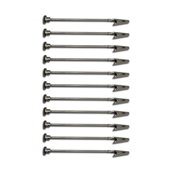 NATEFEMIN Pinces à Peinture Alligator 10 Pcs Modèle en Métal Coloriage Passe-Temps Craft 4.92” Pinces Solides Boîte de Rangement Facile à Ranger Durable
