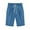 Blue, variant on ABATAB Bermuda Shorts for Women Elastic Waist Casual Shorts Wide Leg Drawstring Knee Length Shorts with Pockets