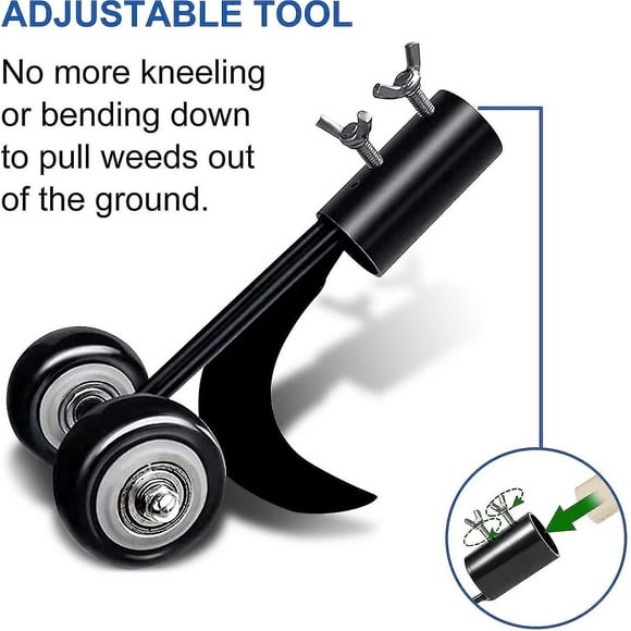 Manual Weeding Tool, Manual Weeder With Wheels, For Cleaning Between Stone Slab Patios And Cisea Lawns