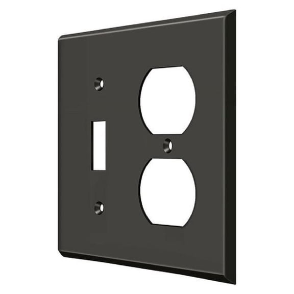 Deltana Swp4762 Modern Architectural 2 Gang Wall Switch Plate - Bronze
