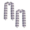 thumbnail image 2 of Easygdp Lavender Blooms Window Unisex Adult Graduation Stole Shawl 36" Long for Academic Commencements Shawl-Sharp Corner, 2 of 7
