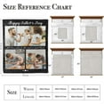 thumbnail image 2 of AISENIN Fathers Day Dad Gifts Custom Blanket with 3 Photos Text Personalized Fathers Day Birthday Gifts for Dad Gifts Customized Fathers Day Throw Blanket Gifts, 2 of 5