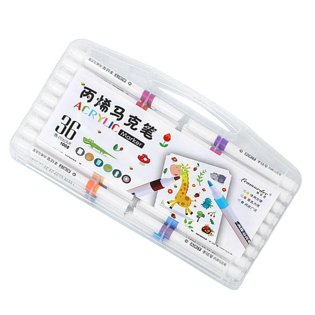 Juego de rotuladores de pintura acrílica para colorear, profesionales, para pintar 36 colores