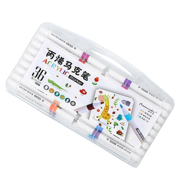 Juego de rotuladores de pintura acrílica para colorear, profesionales, para pintar 36 colores
