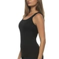 thumbnail image 3 of Felina Women's 3 Pack Ribbed Tank Tops (US, Alpha, Medium, Regular, Regular, Black Multi (Black, Tan, White)), 3 of 4