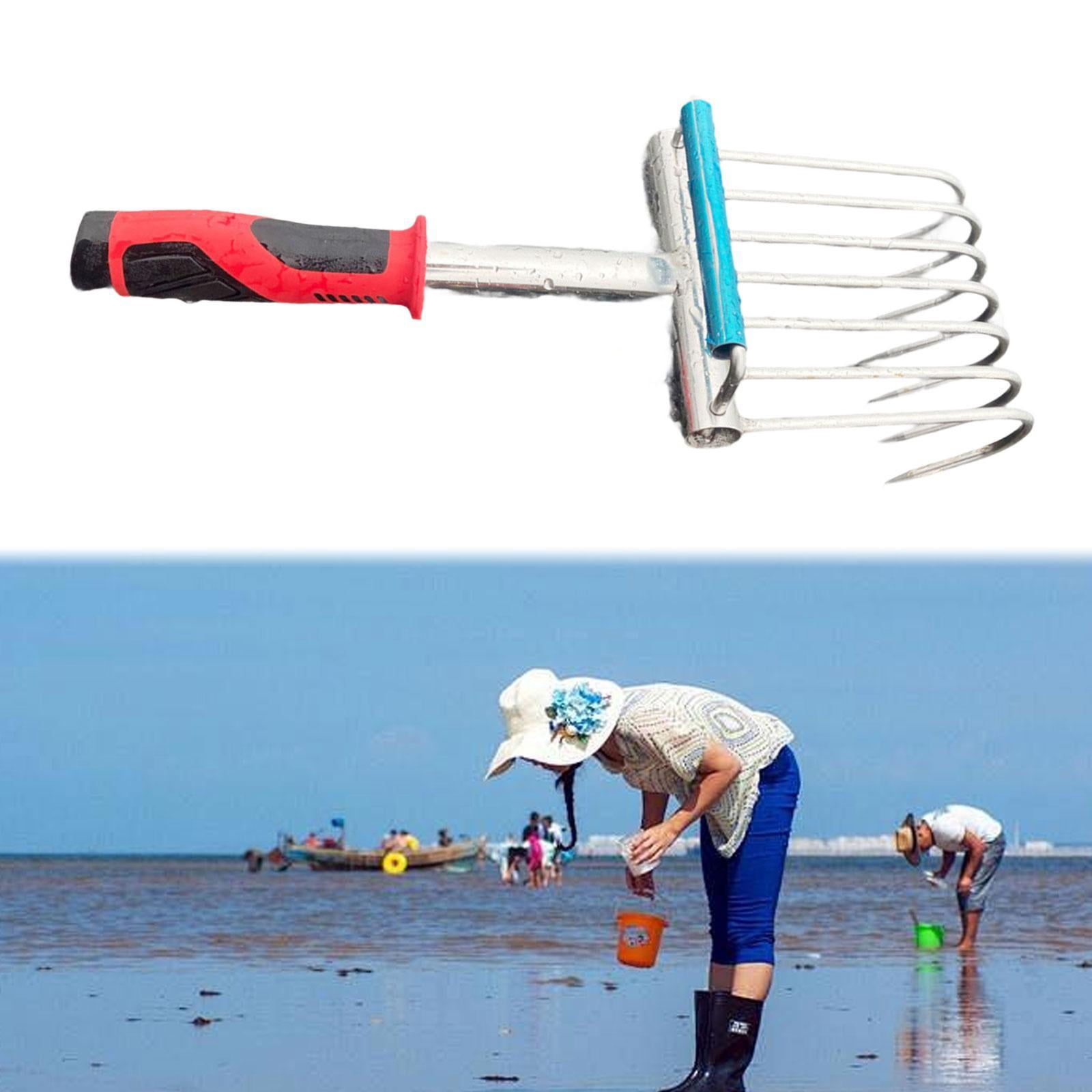 figatia Hand Rake Small Tool Cultivating Small Handheld Versatile Digging Soil Tiller for Lawn Backyard Yard Work Seaside