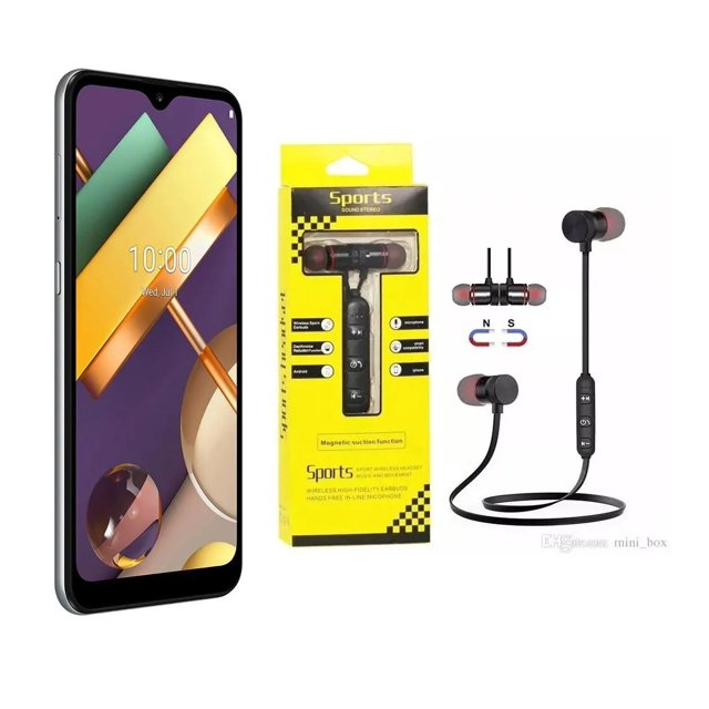 LG K22+ Dual SIM 32 GB titan 2 GB RAM + Audifonos Bluetooth Manos Libres Sport Magneticos DE REGALO LG K22-GRIS + AUDIFONOS