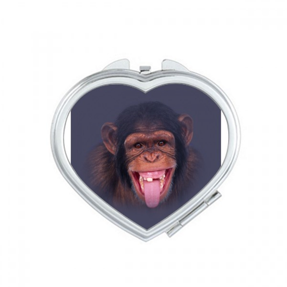 Orangutans Laugh Human Hair Mirror Travel Magnification Portable Handheld Pocket Makeup