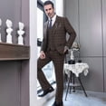 thumbnail image 6 of i·FineLong Men's Plaid Three - Piece Suit, Suitable for Business and Travel, 6 of 6