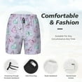 thumbnail image 5 of Gaeub Purple Butterfly Mens Swim Trunks Stretch Beach Shorts Quick Dry for Men Swim Shorts Swimwear with Pockets- Medium, 5 of 9