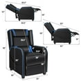 thumbnail image 3 of Giantex Fauteuil Inclinable, Sofa Inclinable de Massage Sofa Simple Siège de Cinéma Maison Fauteuil de Lecture, Bleu, 3 of 7