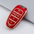 thumbnail image 1 of BUYISI Practical Car Key Case For Hyundai Tucson Tpu 5 Buttons High-Quality Materials High-Strength Anti-Drop Anti-Shock Red, 1 of 4