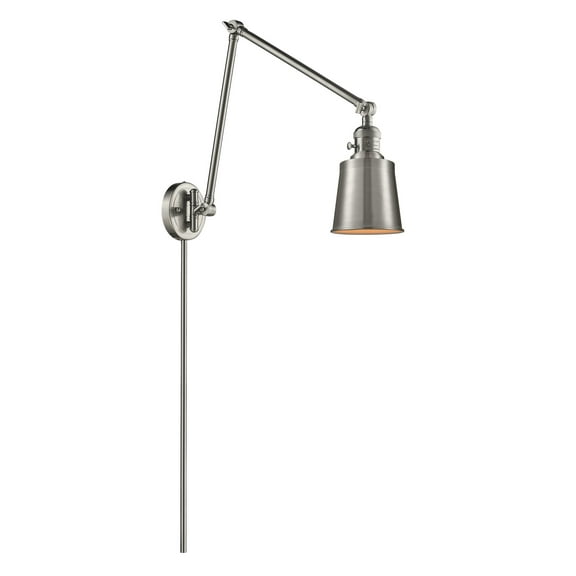 Innovations Lighting 238 Addison Addison 1 Light 30" Tall Plug-In Wall Sconce - Nickel