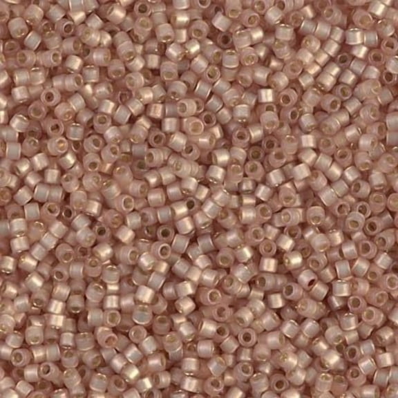 Miyuki Delica Seed Beads DB2177 11/0 Duracoat Silver Lined Mica Semi-Frosted 7.2 Grams