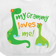 thumbnail image 4 of Inktastic My Grammy Loves Me Grandson Boys Baby Bib, 4 of 4