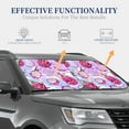 thumbnail image 4 of Naloa Dragon Fruit Print 2-Piece Windshield Sunshade,Foldable Car Front Window Sun Shades,for Most Sedans SUV Truck-Small, 4 of 6