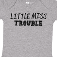 thumbnail image 4 of Inktastic Little Miss Trouble Girls Baby Bodysuit, 4 of 5