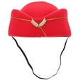 thumbnail image 1 of Band Costume Hat Airplane Anfitrión Hat Histón Sombrero de uniforme de cosplay para decoración, 1 of 5