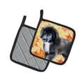 thumbnail image 2 of Caroline's Treasures Newfoundland Puppy Fall Pair of Pot Holders, 2 of 2