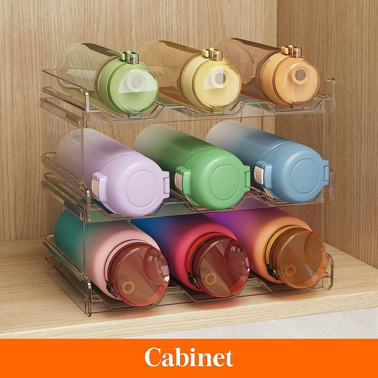  Lifewit Stackable Water Bottle Organizer for Cabinet