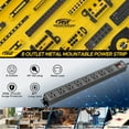 thumbnail image 2 of CRST Long Power Strip Surge Protector 8 Outlets Wide Spaced Socket Mountable 2100J with Angled Flat Plug Heavy Duty 6 Feet Extension Power Cord, Black, 2 of 8