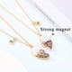 thumbnail image 4 of Collar de mejor amigo - Collar Bff para 2 niñas, collar de amistad con corazón magnético - Collares de mejor amigo a juego, 4 of 5