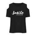 thumbnail image 5 of Clothes for Girls Cold Shoulder Printed Girls Short Sleeve Tops Casual Summer Clothes for Teen Girls Toddler Girl Clothes 9-10 Years Girls Fashion, 5 of 6