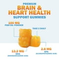 thumbnail image 5 of Omega 3 Fish Oil Gummies - Heart Healthy Omega 3 Gummy Supplement with High Absorption DHA & EPA - Extra Strength Joint & Brain Support, Delicious Orange Flavor Fish Oil Natures Vitamin - 120 Gummies, 5 of 10