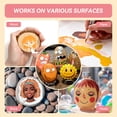 thumbnail image 4 of Arrtx Skin Tone Acrylic Markers Set, 1-6 mm Brush Tip Acrylic Paint Pens for Rock Painting, Glass, Wood, 30 Count, 4 of 8