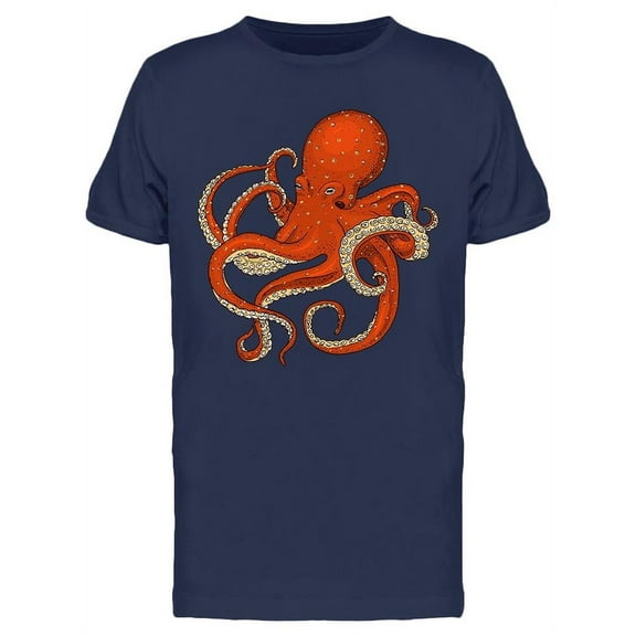 Sea Creature Octopus T-Shirt Men -Image by Shutterstock, Male XX-Large