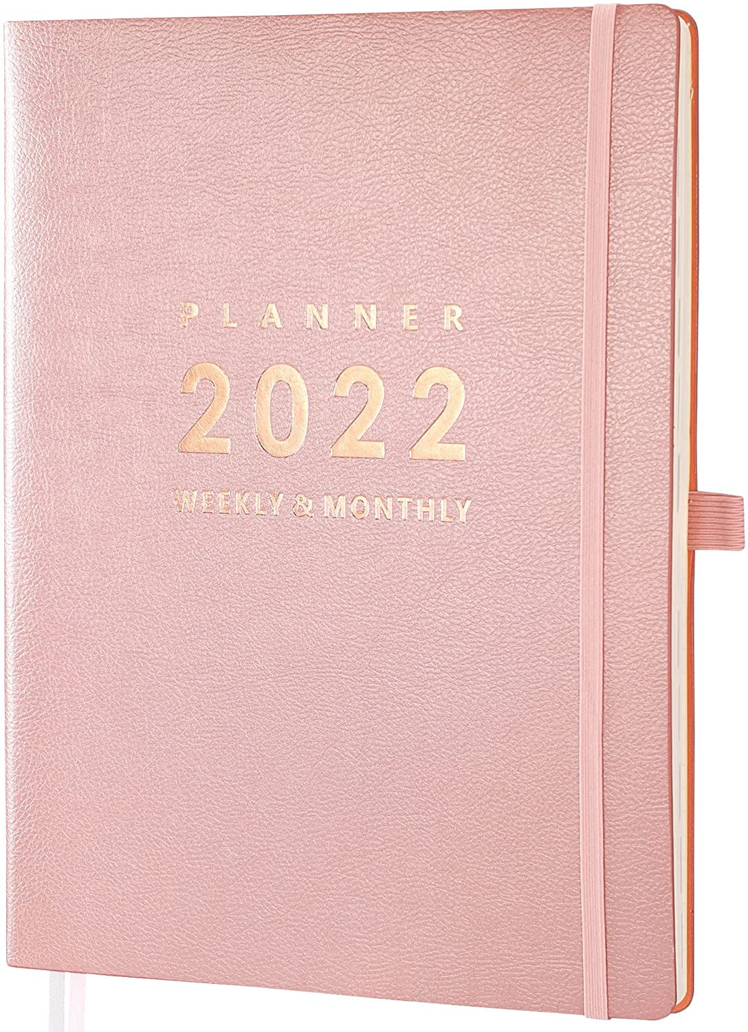 Undated Weekly Planner With 12 Monthly Calendar A5 Faux Leather Soft Cover For