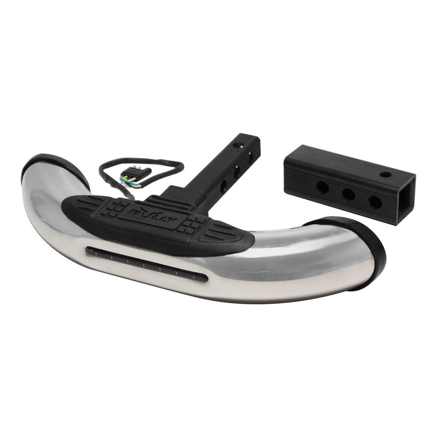 Hitch Step Led, Tow Drop Black 1 1/4inch And 2inch Hitch Step Steel